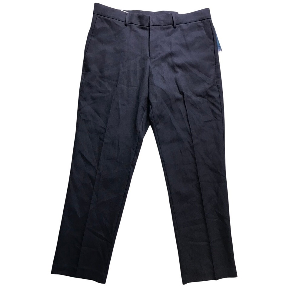Perry Ellis Portfolio Essentials Dress Pants Mens 33x30 Black Modern Fit Pant